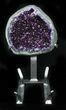 Amazing Amethyst Geode Display On Stand - Museum Piece #31211-4
